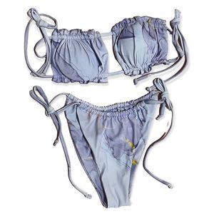 PURPLE MARBLE BIKINI SET